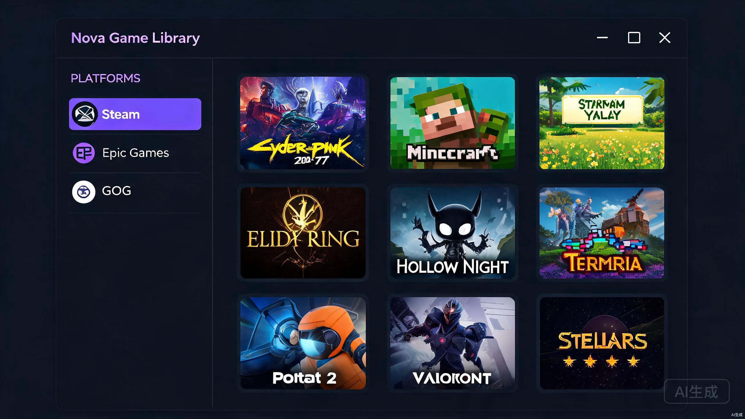 GameHub 主界面